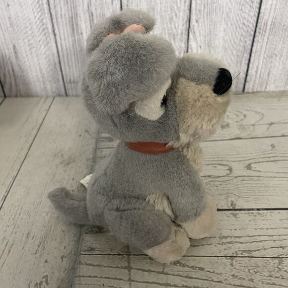 VTG 90's Disney Lady And The Tramp Plush Set Of 2 8" Tramp & 7" Lady Cute - Picture 2 of 16